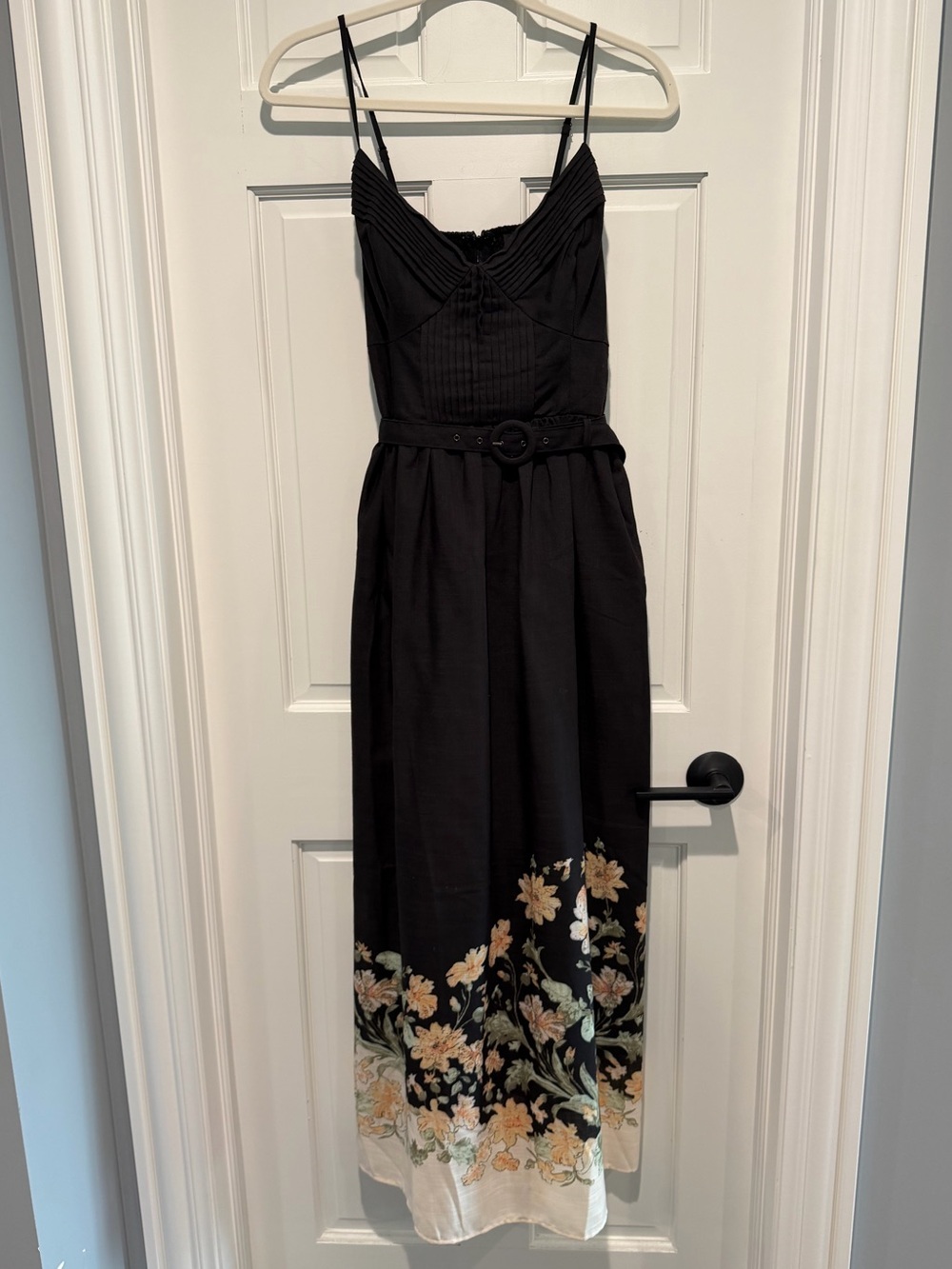 En Saison Black Ginger Olive Iris Midi Dress Medium - Picture 4 of 10